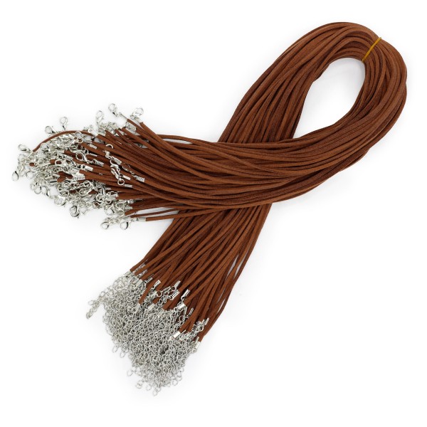 Cordones para accesorios- 2.5mm x 55cm - Marrón Oscuro A010