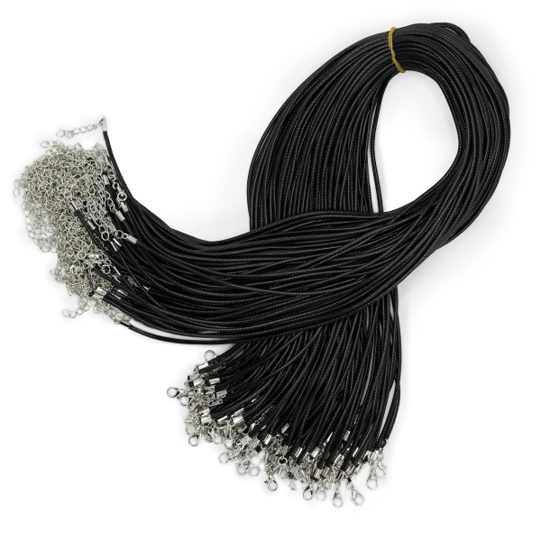 Cordones para accesorios - 2mm x 55cm - Negro 101