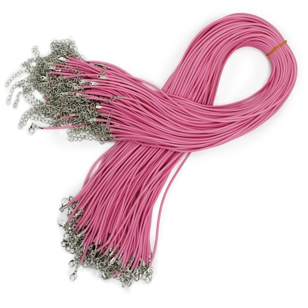 Cordones para accesorios - 2mm x 55cm - Rosa 102