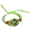 Pulsera de Macrame para Piedras Preciosas 20-28cm - Verde