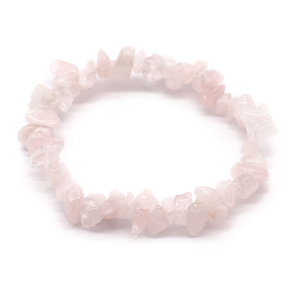 Pulsera Fragmentos de Piedras Preciosas - Cuarzo Rosa