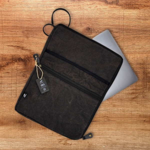 Funda Grande de Lona para Portátil - Charcoal