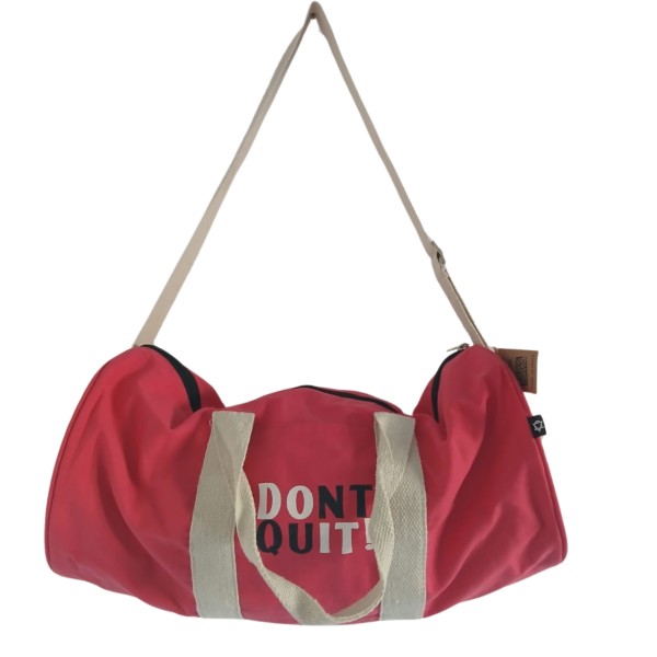 Bolsa de deporte "No te rindas" - Rosa cereza