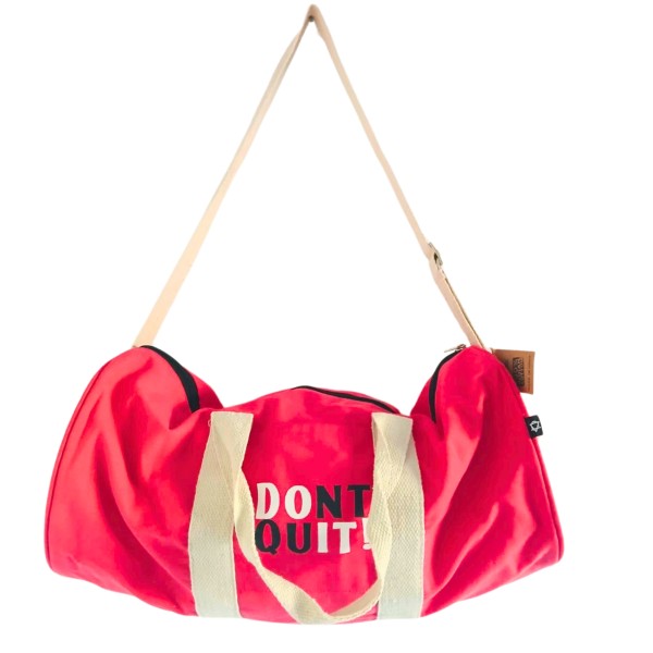 Bolsa de deporte "No te rindas" - Rosa cereza