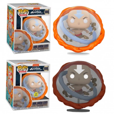 Funko pop animacion avatar the last airbender la leyenda de aang todos los elementos glow in the dark brillo en la oscuridad edi