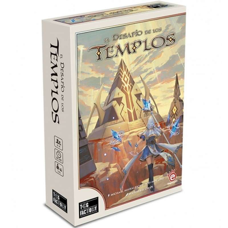 Juego de mesa el desafio de los templos en español