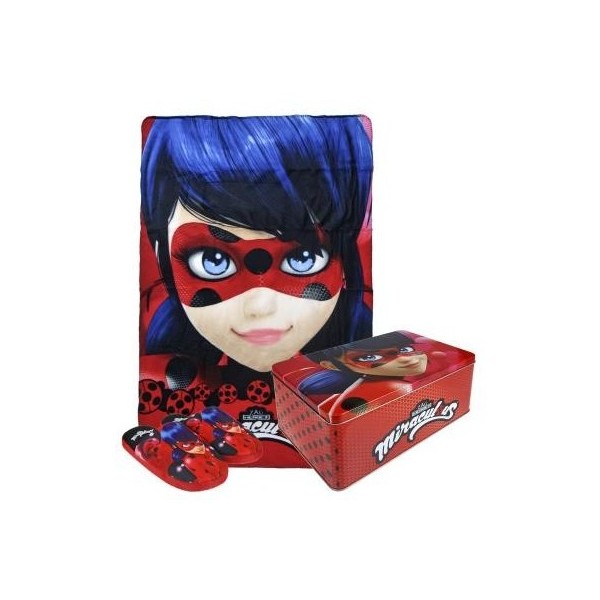 Caja Metalica Manta Pantuflas Prodigiosa Ladybug