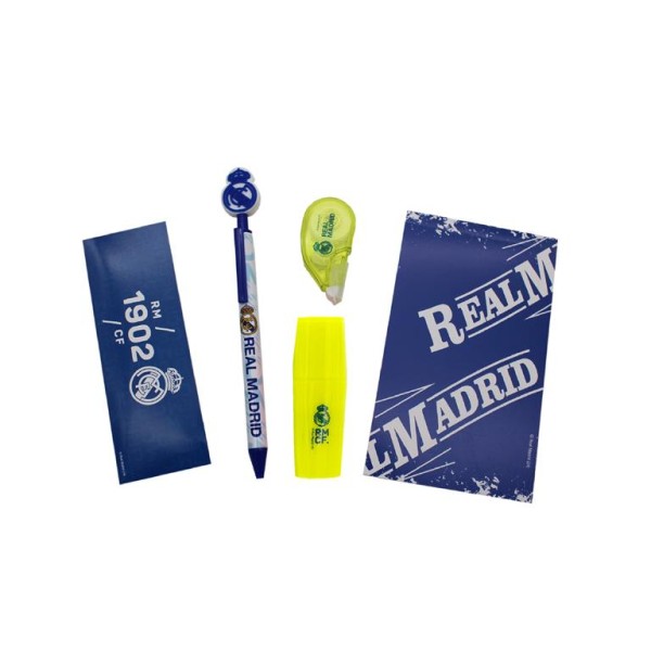 Set De Papelería Con Block De Notas Real Madrid