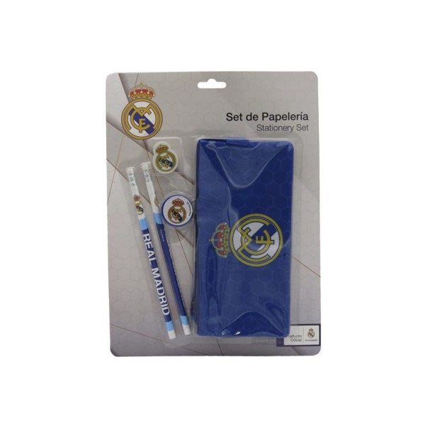 Set De Papelería Portatodo Triple Real Madrid