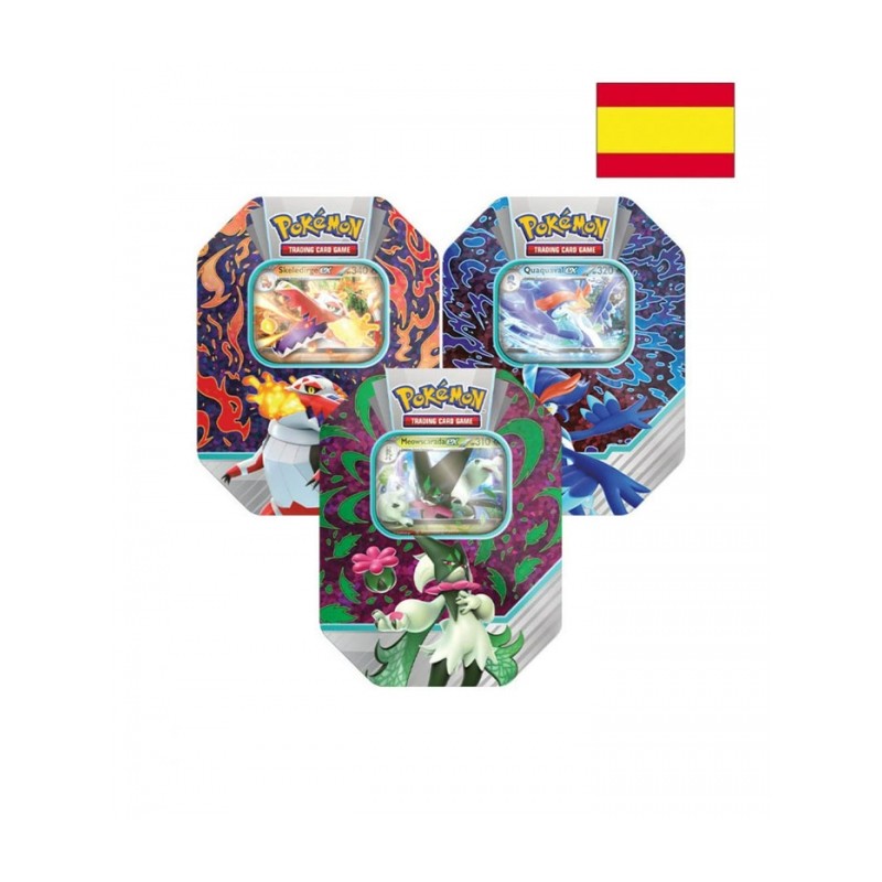 Juego de cartas pokemon tcg lata fall 2023 español 1 unidad