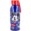 BOTELLA ALUMINIO MICKEY DISNEY CON COLGADOR DE SILICONA 510Ml.