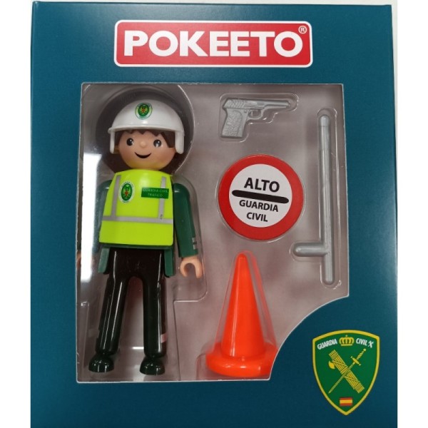 Figura Articulada Pokeeto Guardia Civil Hombre (8,5 x 4 x 12,3 cm)