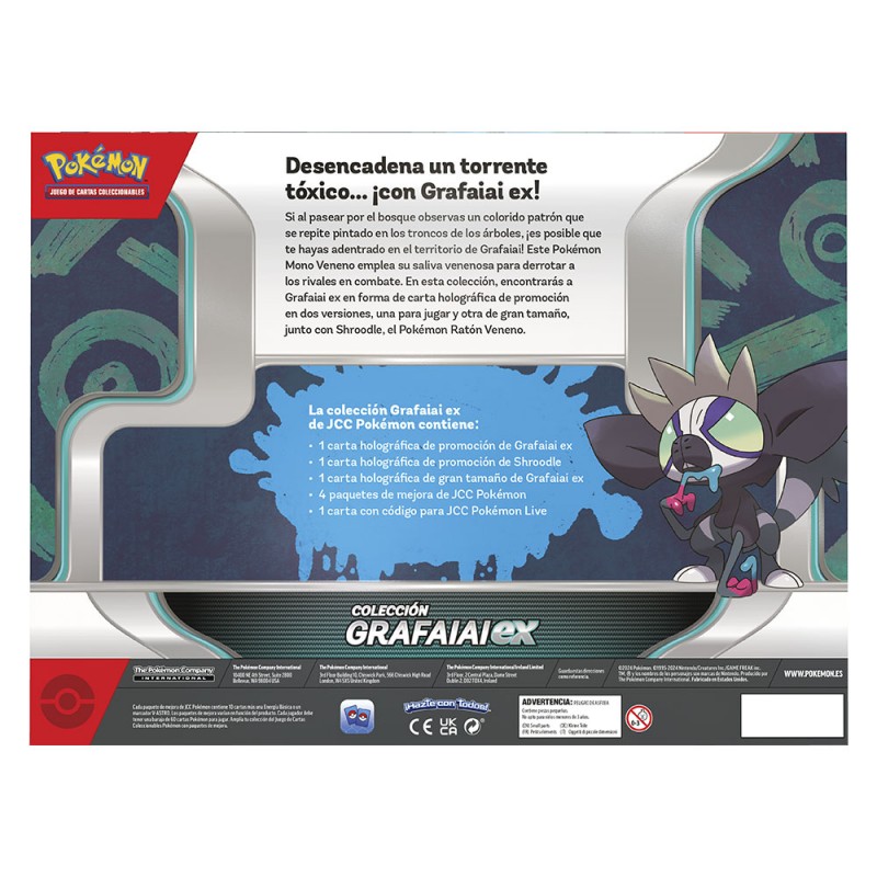 Juego de cartas pokemon tcg april ex box