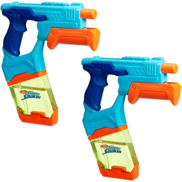 2 pistolas hasbro nerf super soaker dunk fill pk 2