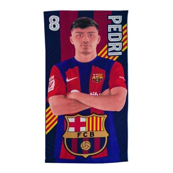 Toalla Microfibra F.C.Barcelona Pedri 70x140cm.