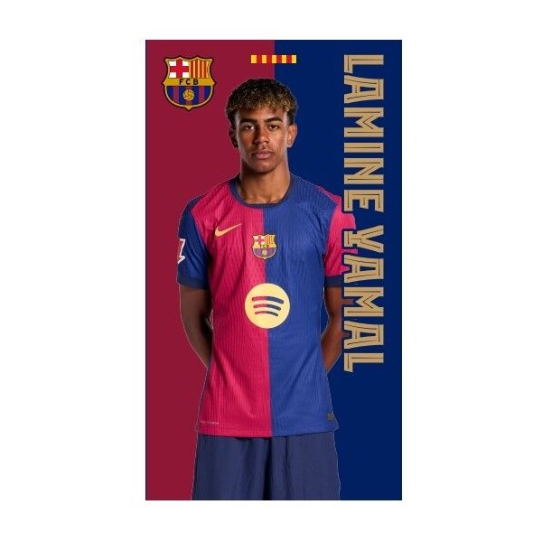 Toalla Lamine Yamal FC Barcelona Microfibra 70x140cm.