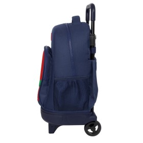 Mochila Gde. C/Ruedas Compact Extraible Benetton Flag 33X22X45Cm