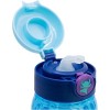 Botella de agua infantil de plástico de 510 ml con tapón y pajita de Stitch