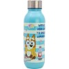 Botella de agua reutilizable infantil de plástico con tapón de acero y capacidad de 640 ml de Bluey