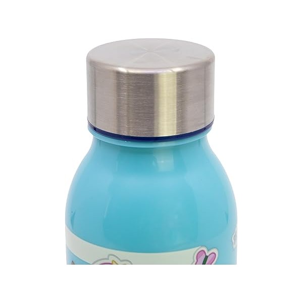 Botella de agua reutilizable infantil de plástico con tapón de acero y capacidad de 640 ml de Bluey