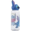 Botella de agua reutilizable para niños y niñas de plástico con diseño infantil con tapón de figurita 3D y capacidad de 560 ml d