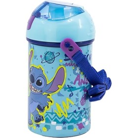 Botella infantil con correa de 450 ml de Stitch