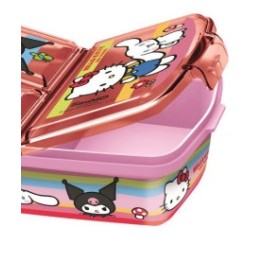 Fiambrera infantil múltiple con 3 compartimentos de Hello Kitty and Friends