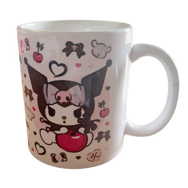 Taza de cerámica de sublimación de 325 ml en caja de Kuromi