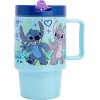 Taza infantil de plástico con tapa de 530 ml de Stitch