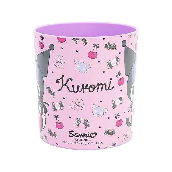 Taza infantil de plástico reutilizable para microondas de 390 ml de Kuromi