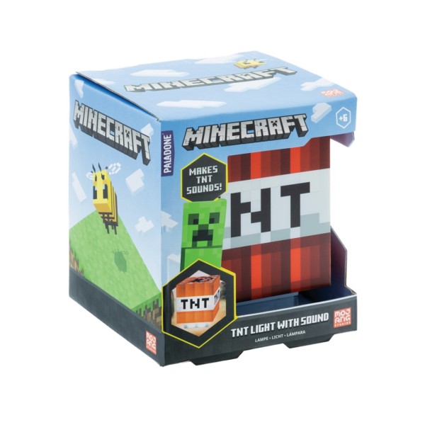 Lampara paladone minecraft caja tnt