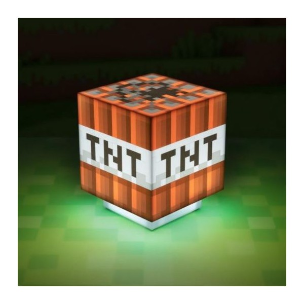 Lampara paladone minecraft caja tnt