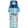 Botella de agua infantil de aluminio de 730 ml con correa, asa, tapón y pajita de Bluey