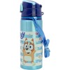 Botella de agua infantil de aluminio de 730 ml con correa, asa, tapón y pajita de Bluey