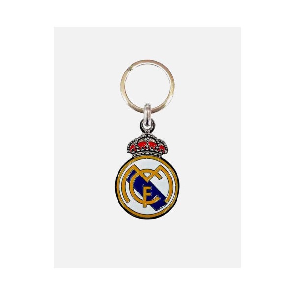 Llavero Metálico Escudo Real Madrid Con Relieve