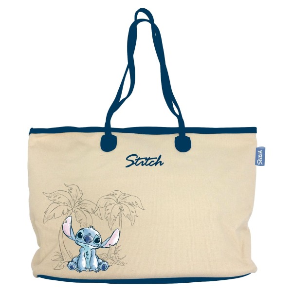 Bolso Loneta Algodon Tipo Shopping De 36X27X16Cm De Lilo & Stitch