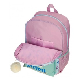Mochila Escolar Stitch 45x31x15cm.