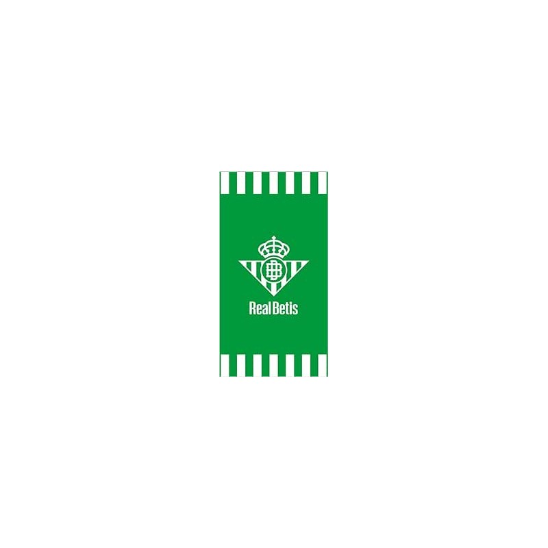 Toalla de Playa Real Betis 90 x 170 cm, 100% Algodón, 340 gr/m²