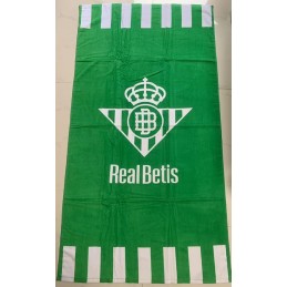 Toalla de Playa Real Betis 90 x 170 cm, 100% Algodón, 340 gr/m²