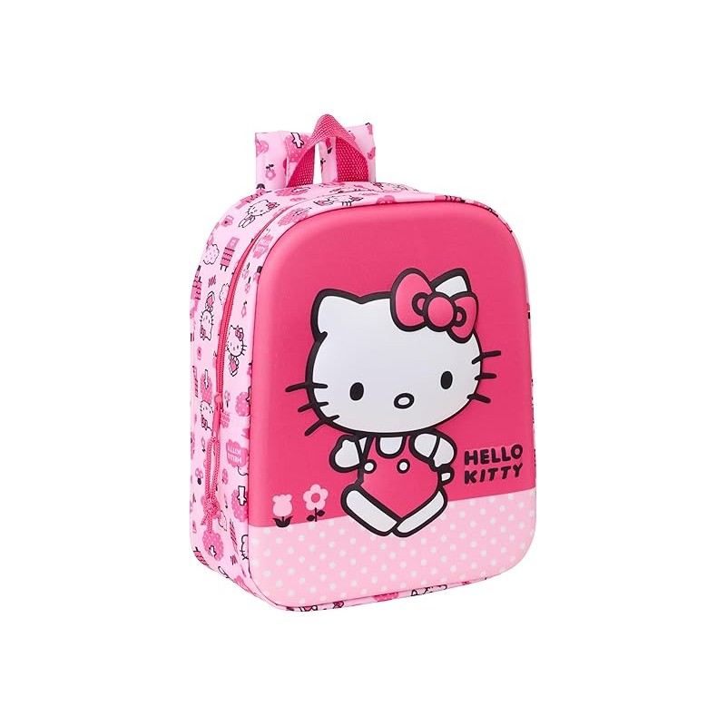 Mochila de Guardería 3D HELLO KITTY 3D - 22x10x27 cm