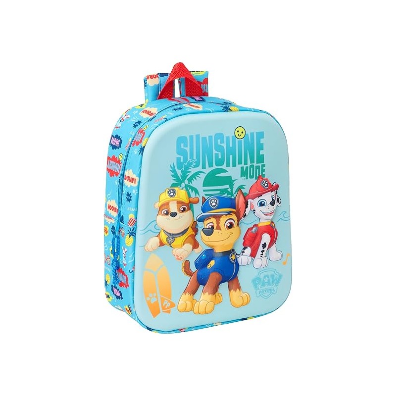 Mochila de Guardería 3D PAW PATROL 3D 22x10x27 cm