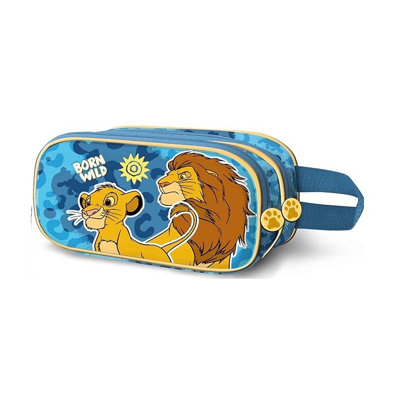 Estuche Portatodo 3D Doble Disney El Rey León Wild 22 x 10 cm