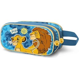Estuche Portatodo 3D Doble Disney El Rey León Wild 22 x 10 cm