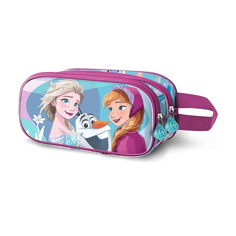 Estuche Portatodo 3D Doble Disney Frozen 2 Family 22 x 10 cm