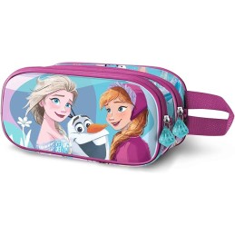 Estuche Portatodo 3D Doble Disney Frozen 2 Family 22 x 10 cm