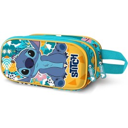 Estuche Portatodo 3D Doble Disney Lilo y Stitch Colors 22 x 10 cm