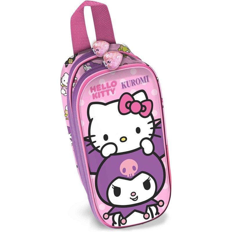 Estuche Portatodo 3D Doble Karactermania Sanrio Hello Kitty Playful 22 x 10 cm