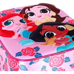 Mochila 3D Elite Disney Princesas Flowers 25 x 30 cm