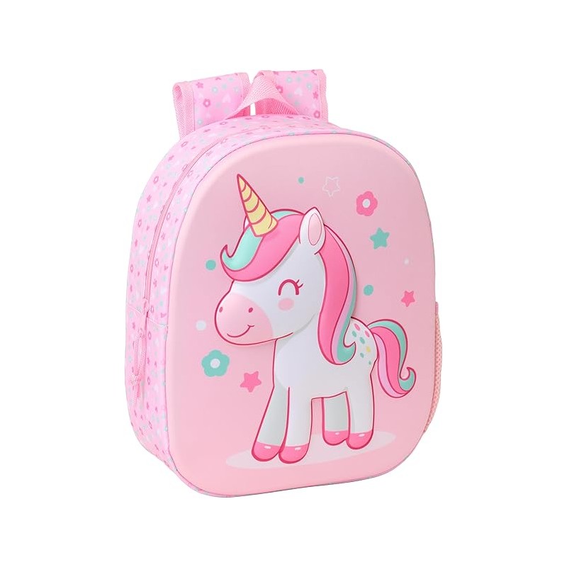 Mochila Escolar 3D Safta UNICORN 3D 27x10x33 cm