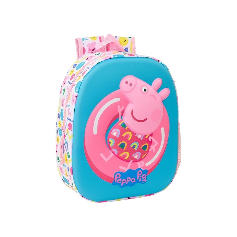 Mochila 3D PEPPA PIG 3D 27x10x33 cm